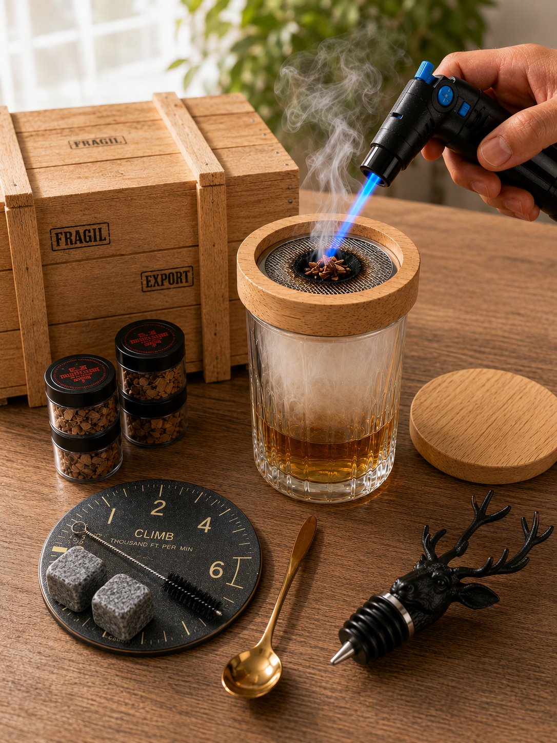 kit patron ahumador de licores